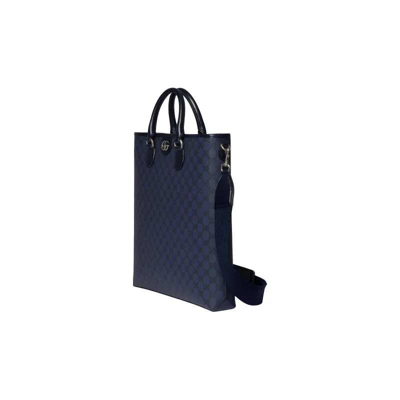 GUCCI Ophidia Supreme Canvas Tote Bag, Shopping Bag, Shoulder Bag, Crossbody Bag, Handbag Medium Size Men's Dark Blue-1