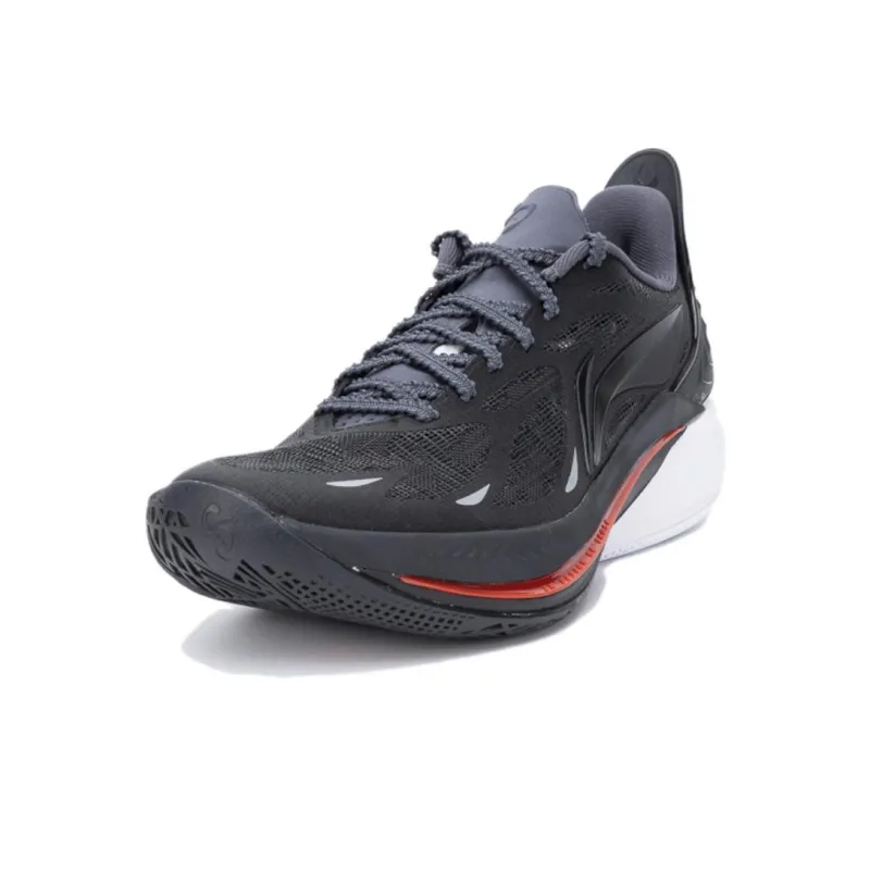LiNing SONIC 12 Cushioning Slip Resistant Low Top Basketball Shoes Men's Black-3