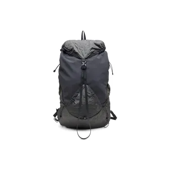 DIESEL Polyamide Nylon Polyester Backpack Men's Gray Dark Green