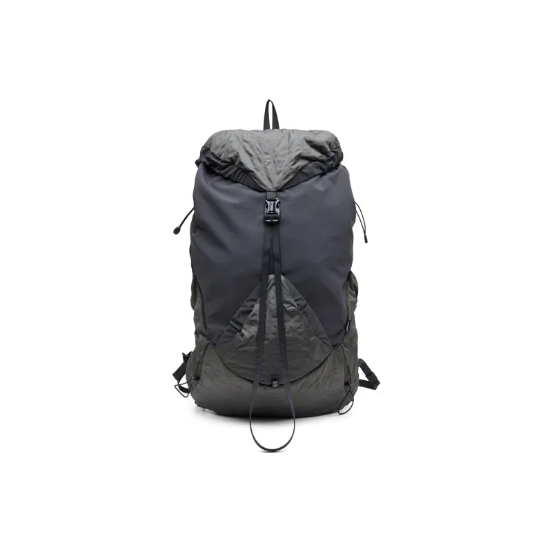 DIESEL Polyamide Nylon Polyester Backpack Men's Gray Dark Green-0