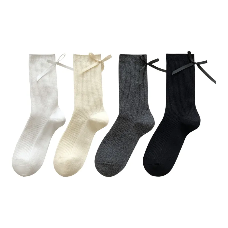 XXLLG Mid Calf Socks Women's 4 Pack-5