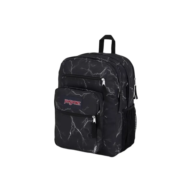 JanSport Recycled Polyester Backpack Large Size Unisex Black & White-1