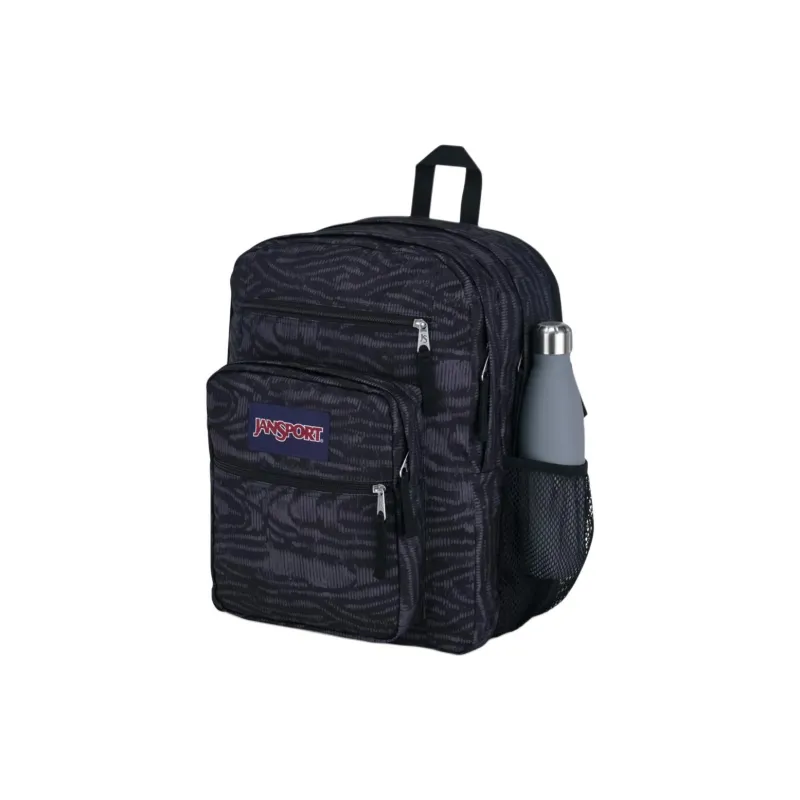 JanSport Polyester Backpack Large Size Unisex Black & Gray-3