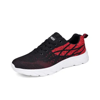 Medd Casual Shoes Men Low-Top Black Red