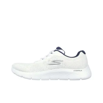 Skechers Go Walk Fle Anti Slip Wear Resistant Low Top Running Shoes Men's White
