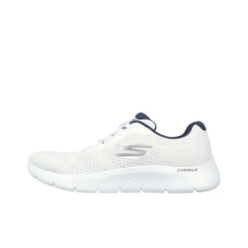 Skechers Go Walk Fle Anti Slip Wear Resistant Low Top Running Shoes Men's White