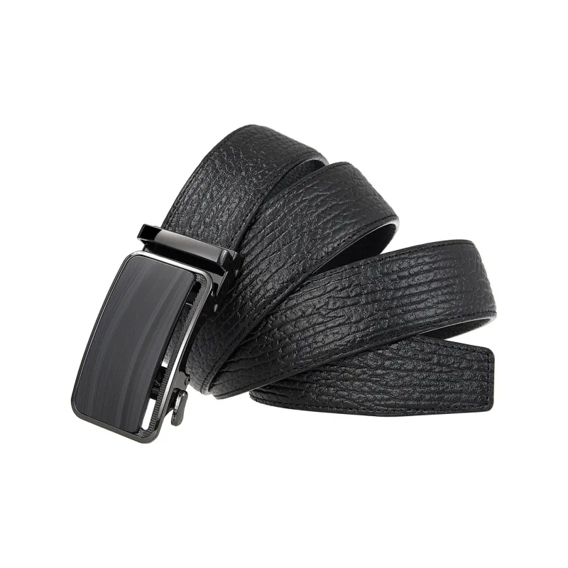 Lanza Vintage Advanced With The Appearance Of Aged Tree Grain Top Grain Cow Leather Belts Men's Width 3.5CM-2