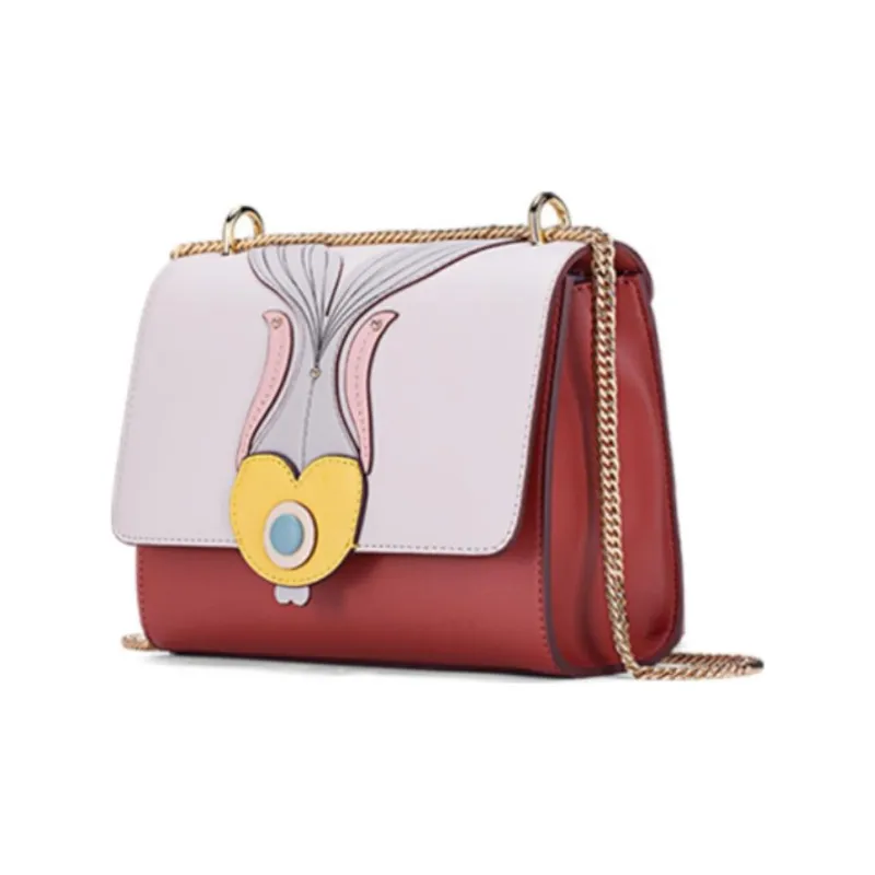 BAMPO Nappa Cowhide Shoulder Bag Regular Women's Brick Red-1