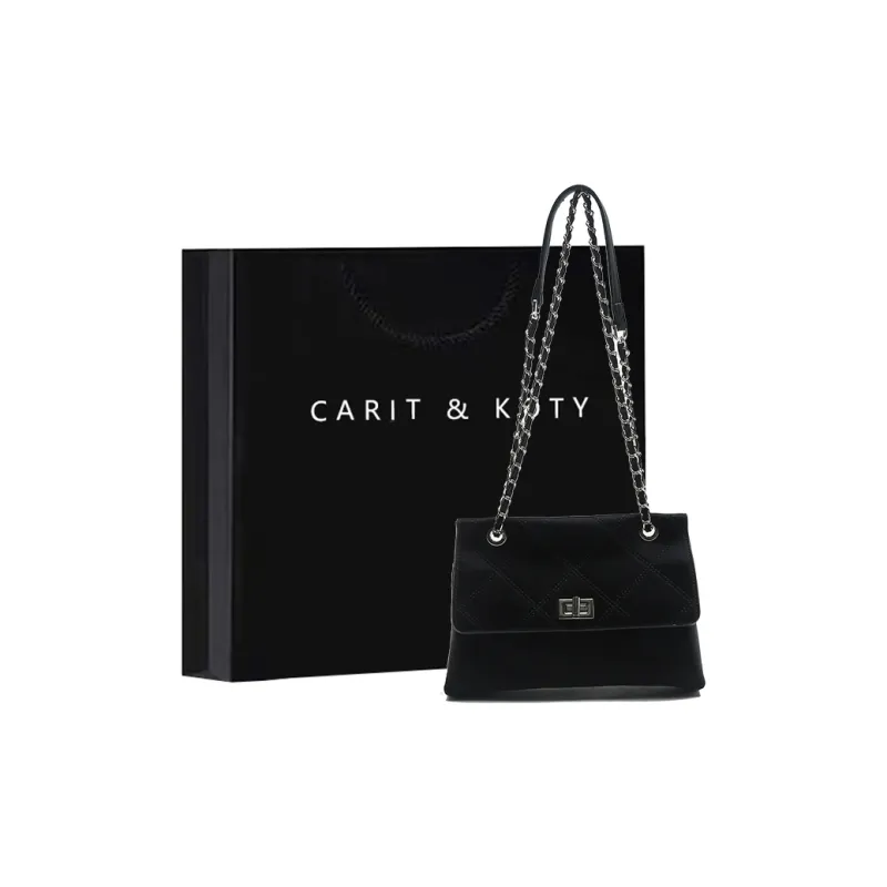 Carit&Koty Polyurethane Shoulder Bag Women's Purple/Black-6