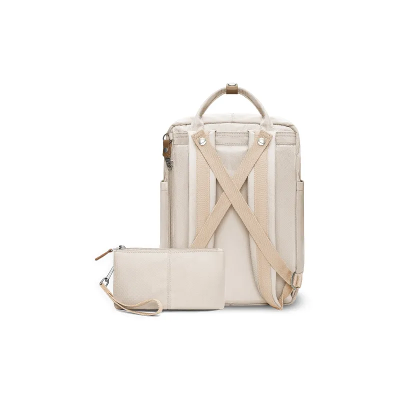 MYD Polyester Backpack Medium Size Unisex Nut-2