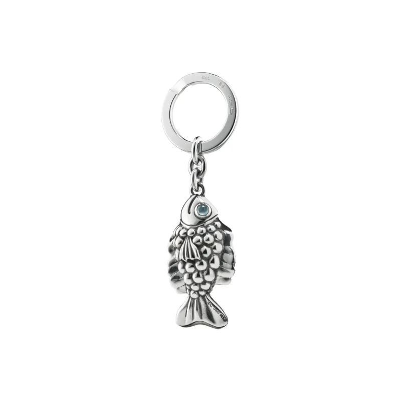 OLE LYNGGAARD COPENHAGEN 925 Sterling Silver Aquamarine Keychains Unisex Silver-0