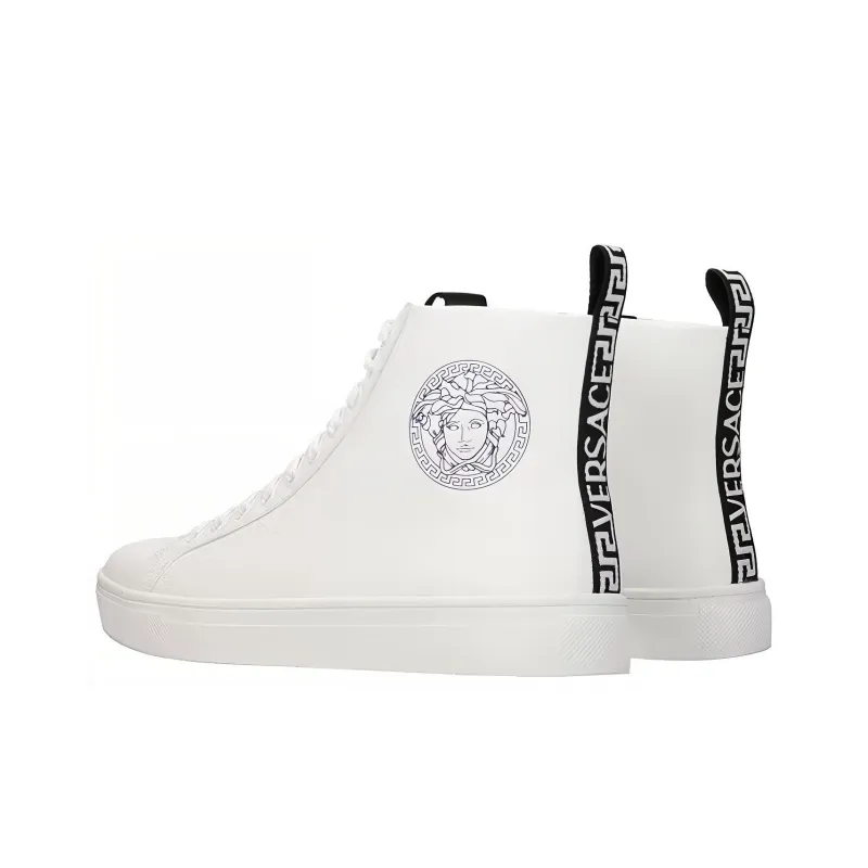 VERSACE Stylish Skateboarding Shoes Men's White-2