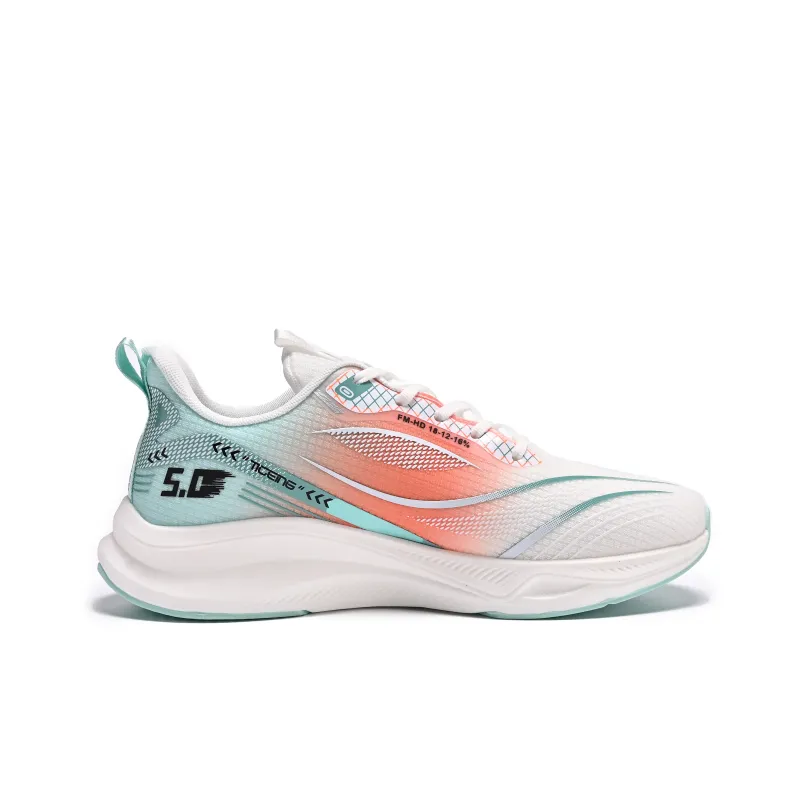 HERR TIGER Cushioning Anti-Slip And Wear-Resistant Breathable Rebound Low-Top Running Shoes Men's Cut-Out White Orange-21