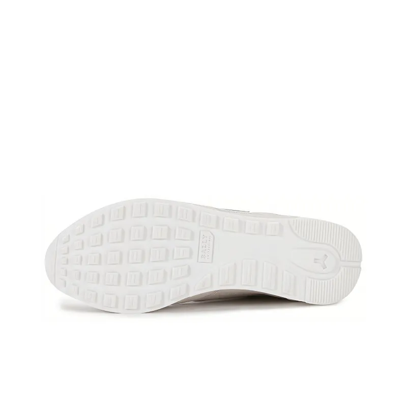 BALLY Low Top Running Shoes Men's Gray White-5