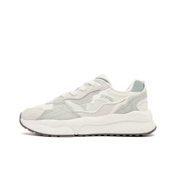 QIAODAN Revival 3.0 Wear-resistant And Lightweight Low-Top Casual Shoes Women's Ivory Mist Green