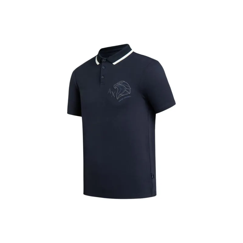 EMPORIO ARMANI SS24 Polo Shirt Men's Blue-2