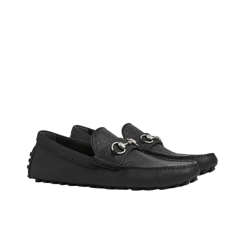 GUCCI DRIVER Gommino Loafers Men's Black-2