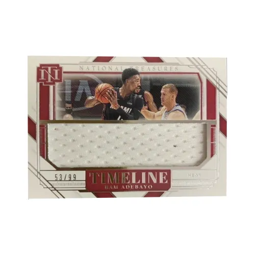 PANINI 2020 21 National Treasures Miami Heat Adebayo Game Used Jersey 53/99 Star Card Access Pass Sports Cards 1 Pc
