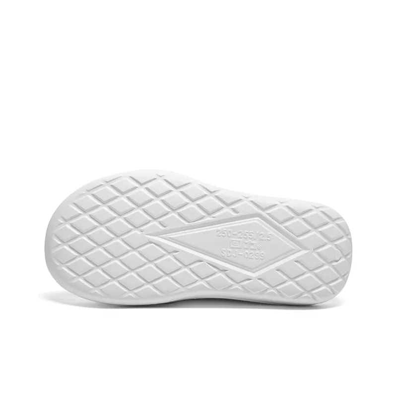 Warrior Wing Series Abrasion Resistant Slide Slippers Men's White Black-4