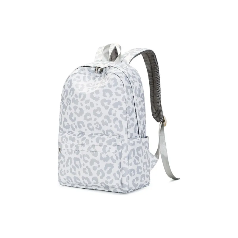 TTaG．baG Polyester Backpack Women's White/Black Gold-1