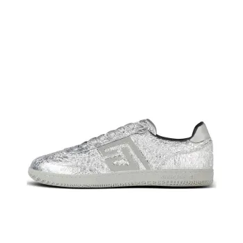 BALMAIN Swan Metallic leather Sneakers