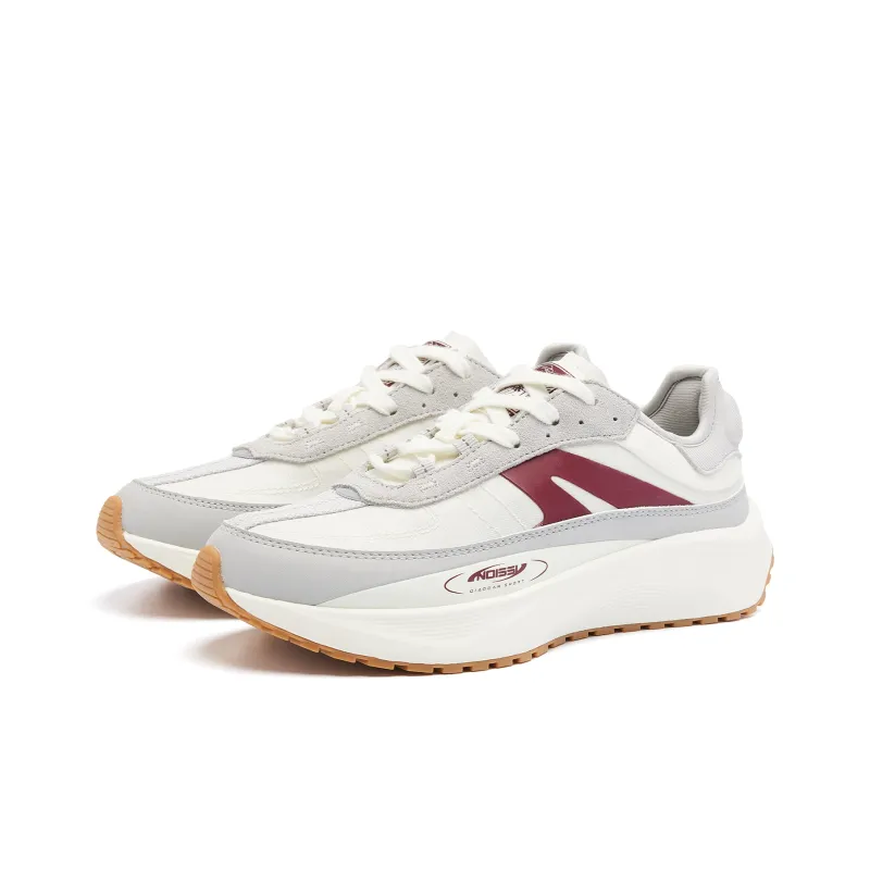 QIAODAN Monologue 3.0 Casual Shoes Women's Low Top Ivory Vermilion Red-2