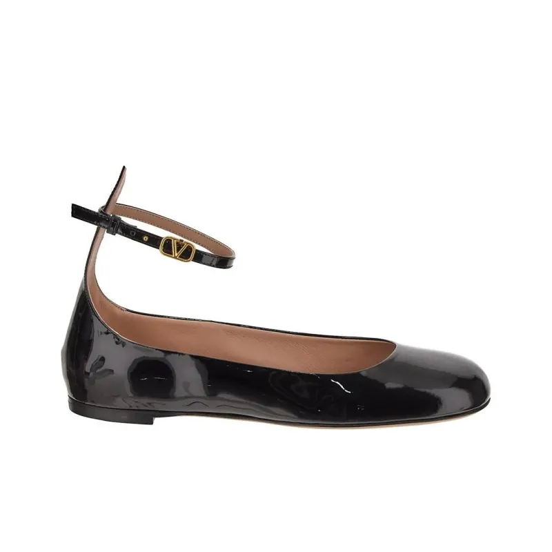 Valentino Tan Go GARAVANI Casual Single Shoes Women's Black-2