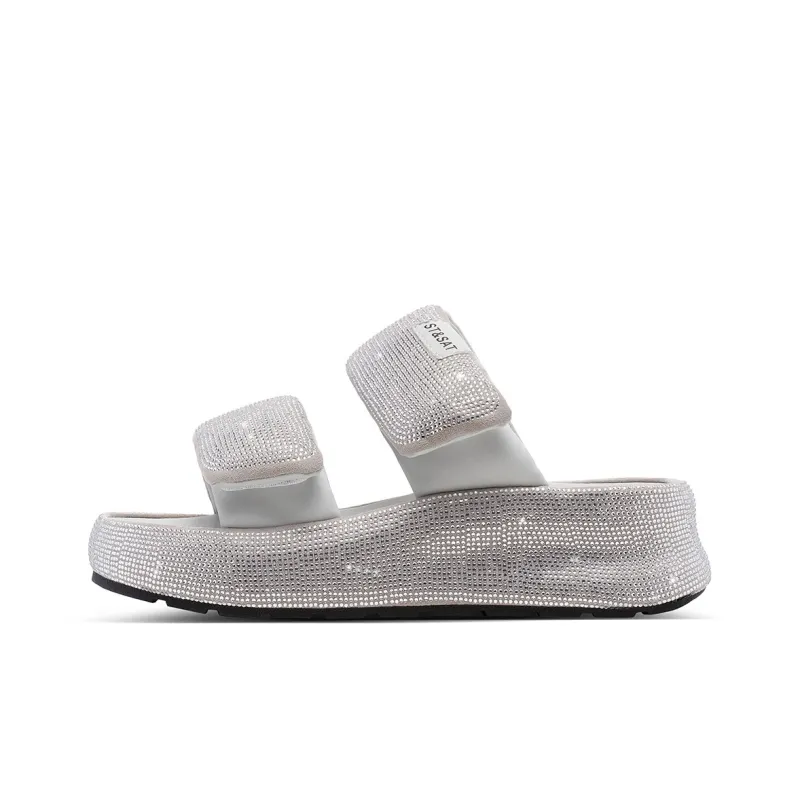ST&SAT Slide Slippers Women's Black/Pink/Gray/Purple-10