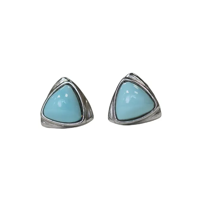 Yi Xi Turquoise Stud Earrings Women's-0