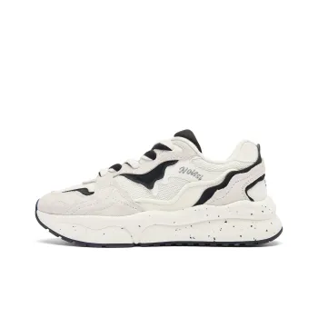 QIAODAN Revival 3.0 Wear-resistant And Lightweight Low-Top Casual Shoes Women's Ivory Black