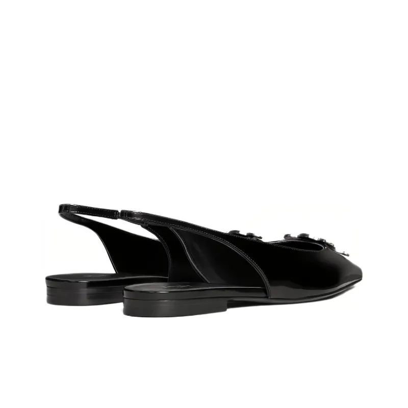 CELINE Triomphe Women's Casual Shoes 0.5cm Women's Black-3