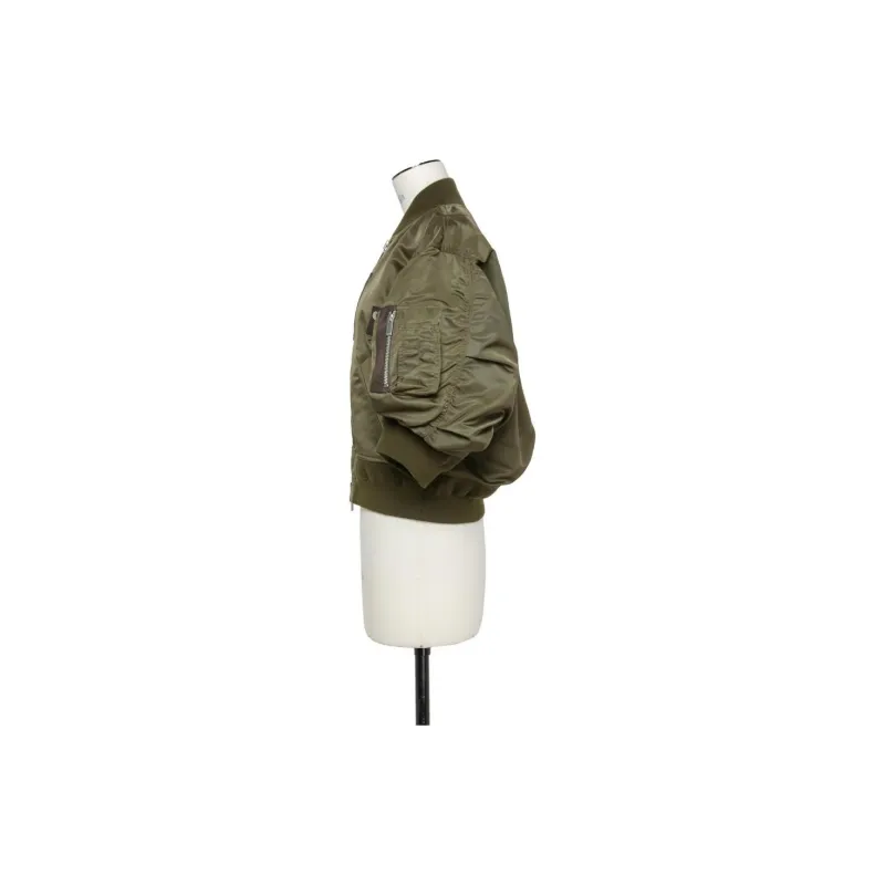 Sacai SS24 Puffer Jacket Women's Olive-2