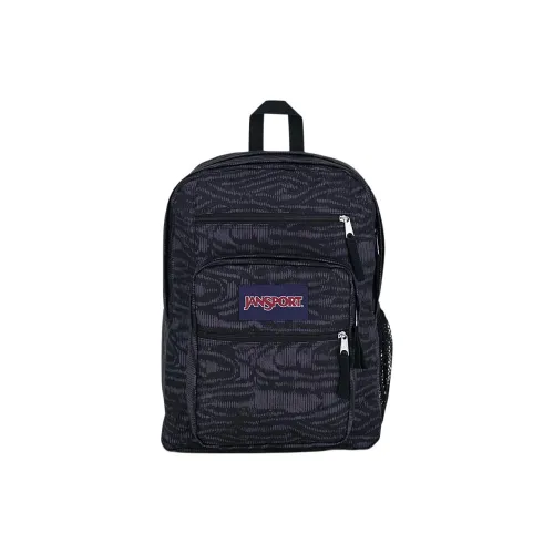 JanSport Polyester Backpack Large Size Unisex Black & Gray