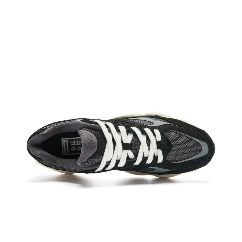 QIAODAN Qiyuan V2 Low Top Casual Shoes Men's Black Acorn Yellow-3