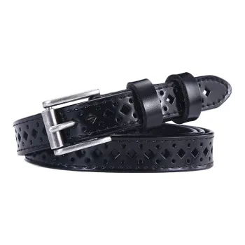 CARTELO Cow Split Leather Belts Women's Width 1.8cm