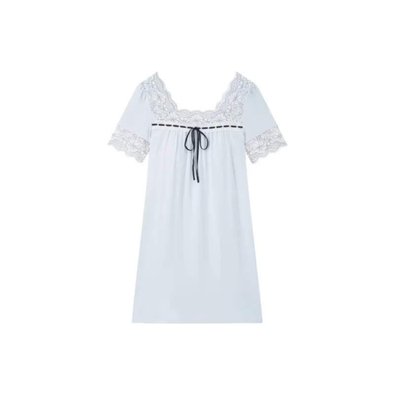 Yiner Life New Arrival Mid Length Cup Nightgown Women's-0