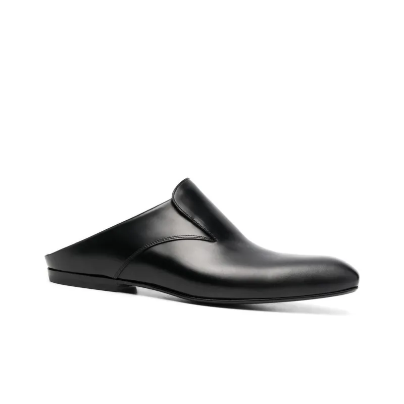 DRIES VAN NOTEN Wrap-toe Slippers Men's Black-1
