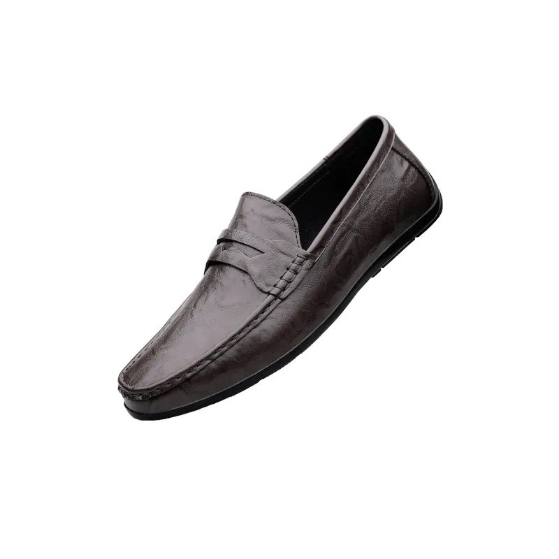Abango Gommino Loafers Men Black/Brown-2