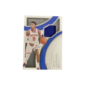 PANINI RJ Barrett 2021 22 Imm GU Match Issued Jersey Knicks 20/99 Basketball Card Access Included Sports Cards 1 Pc