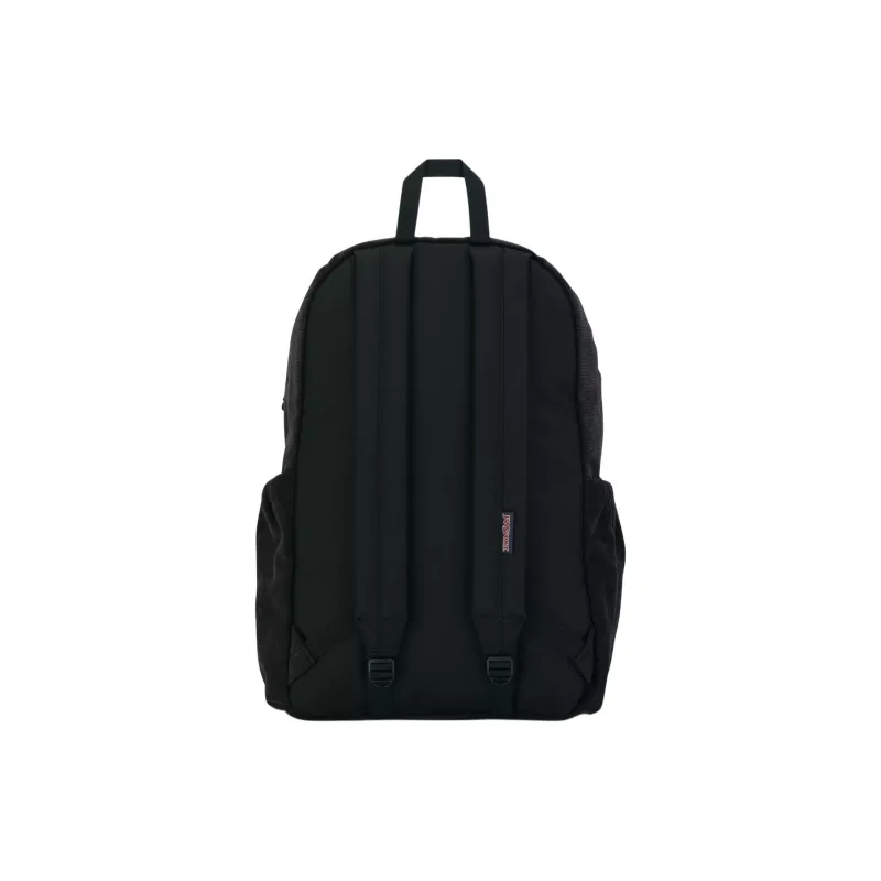 JanSport Recycled Polyester Backpack Unisex Black Corduroy-3
