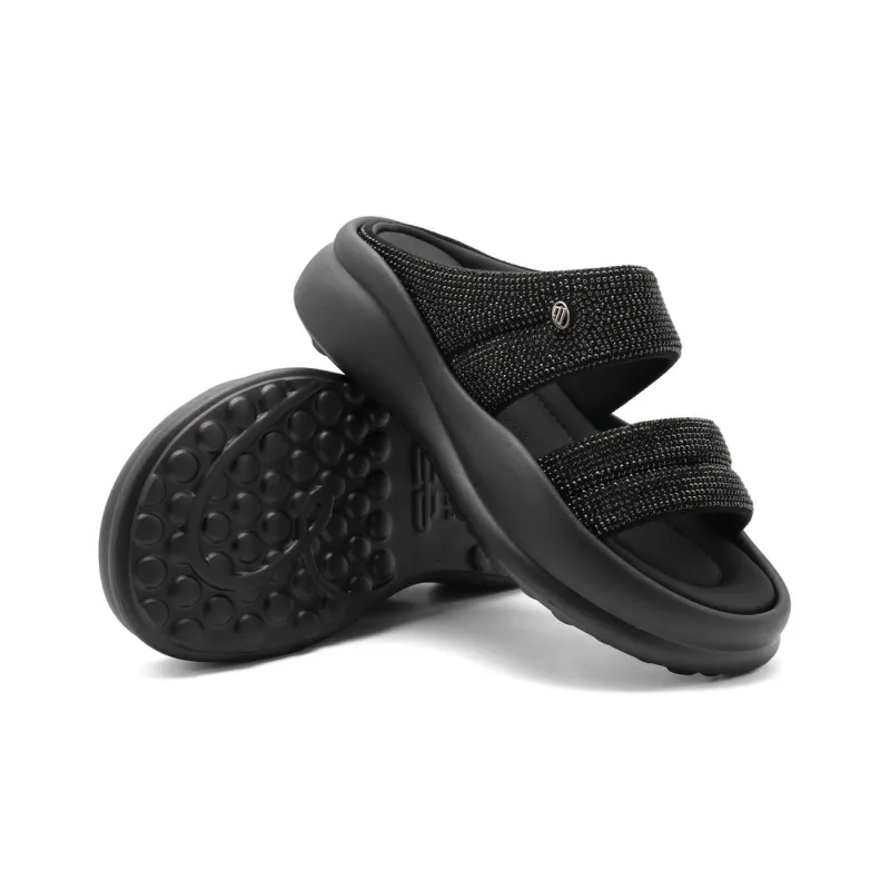 BELLE EVA Rhinestone Slip-Resistant Abrasion-Resistant Slide Slippers Women's-9