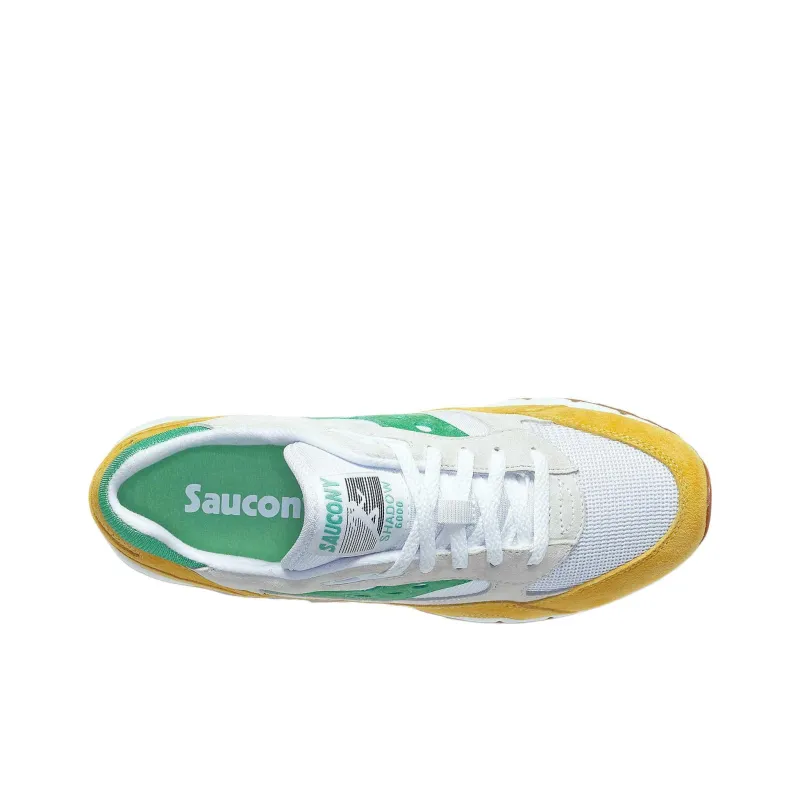 saucony Shadow 6000 'White Green Mustard'-3