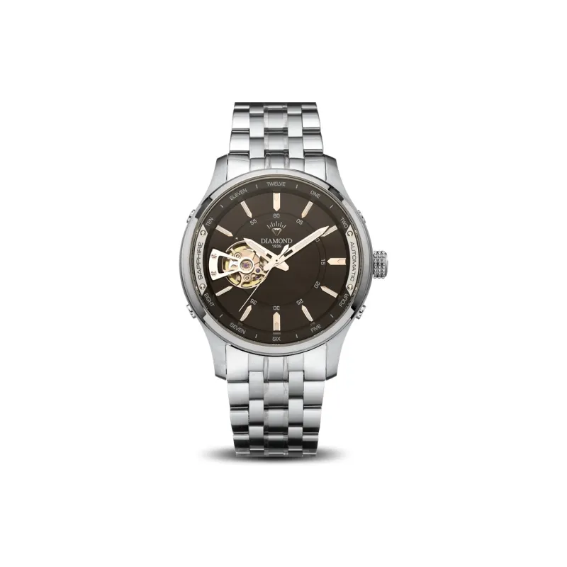Diamond Automatic/Manual Mechanical Movement Men's Watches White Dial-5