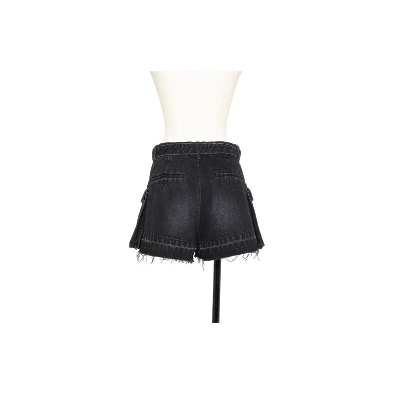 Sacai Denim Cargo Shorts-1