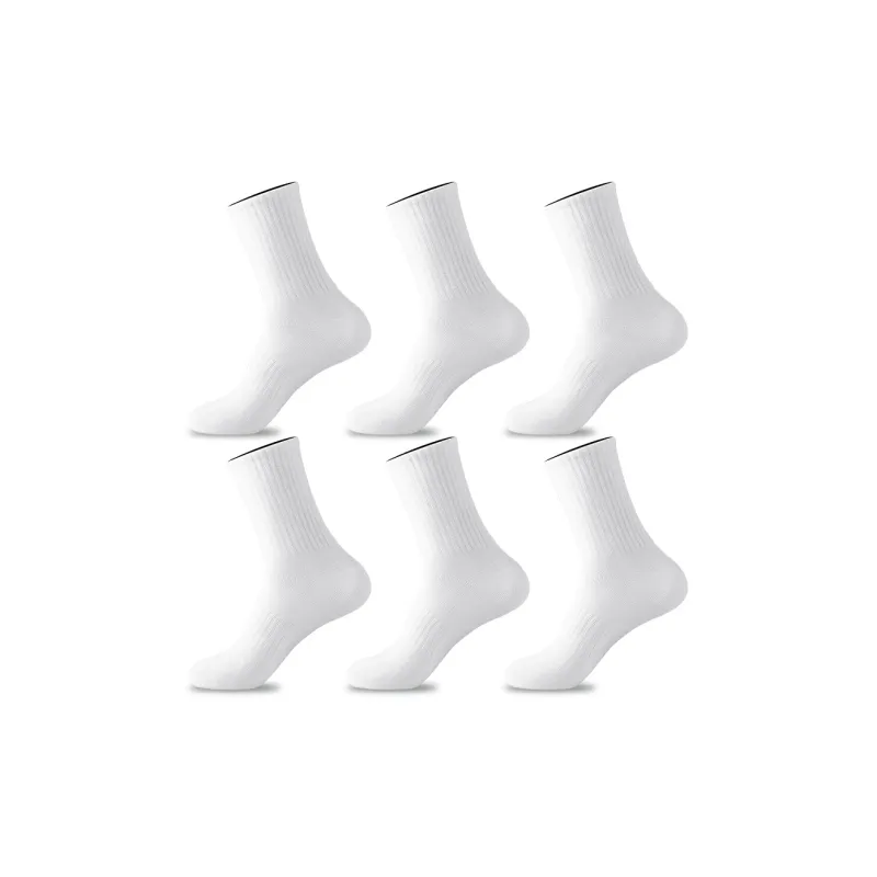H YXIANG Mid Calf Socks Men's 6 Pack-5