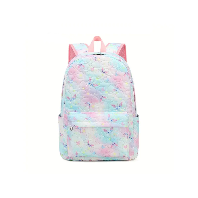 TTaG．baG Polyester Backpack Women's Blue/Purple-0