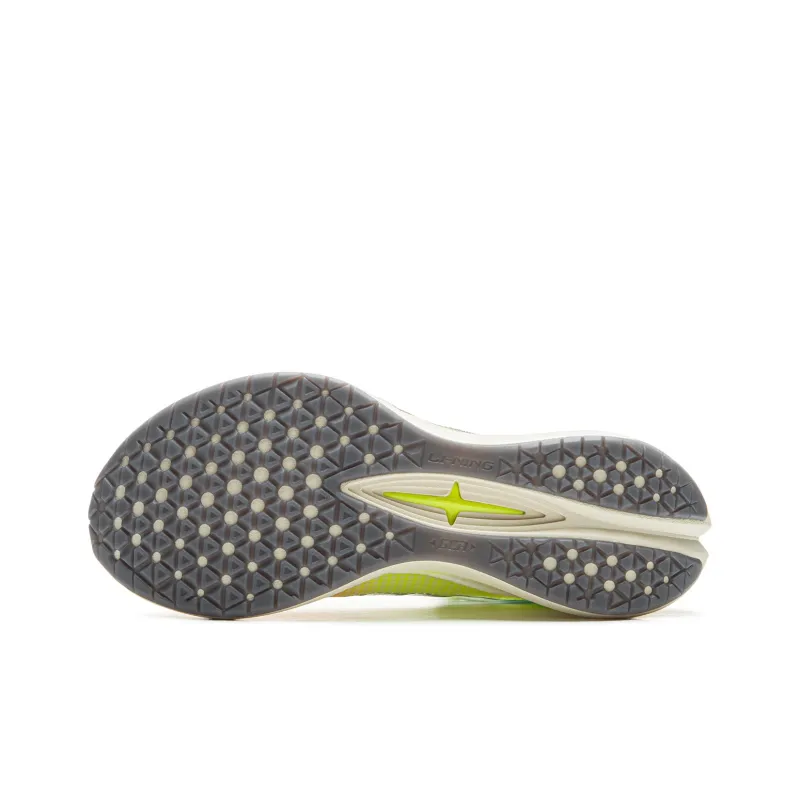 LiNing Red Hare 7 Pro Shock Absorbers With Slip Resistant Features Low Top Sprint Running Shoes Women's White Green-4
