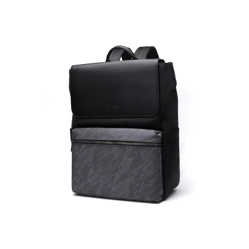 ELLE HOMME Fabric Backpack Large Size Men's Black-1