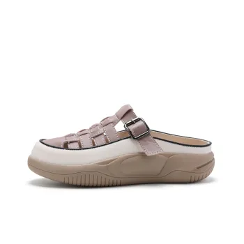 Reivanti Rubber Sole Slip Resistant Abrasion Resistant Wrap toe Slippers Women's Rice Light Purple