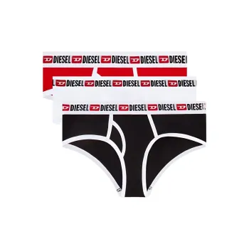 DIESEL Logo Waistband Pack Of Three Briefs